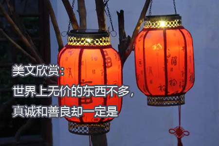 美文欣赏：世界上无价的东西不多，真诚和善良却一定是